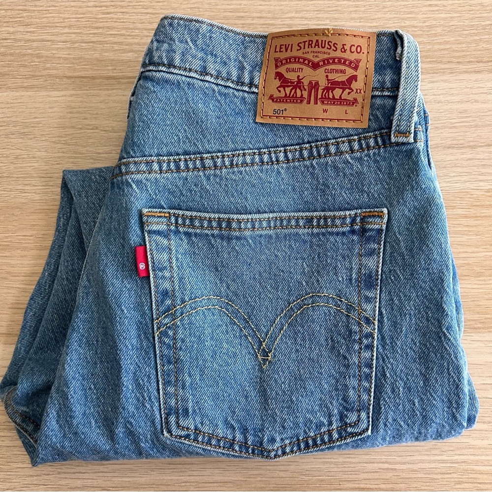 Levi's Blue Straight Jeans Iconic Style